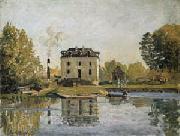 Alfred Sisley Factory on the banks of the Seine. Bougival Germany oil painting artist